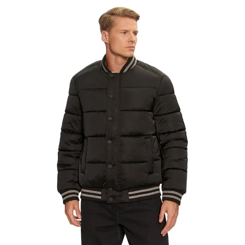 Guess Kurtka bomber M4BL31 WGJ92 Czarny Regular Fit