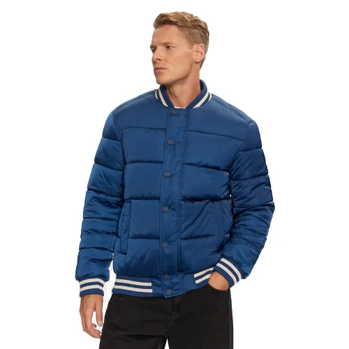 Guess Kurtka bomber M4BL31 WGJ92 Niebieski Regular Fit
