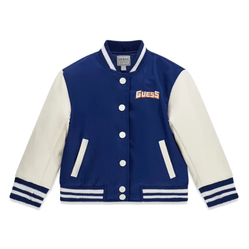 Guess Kurtka bomber N6YL05 W2667 Niebieski Regular Fit