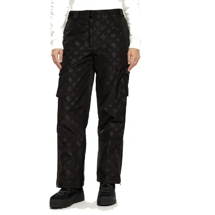 Guess Spodnie narciarskie W4PB60 WH0K0 Czarny Regular Fit