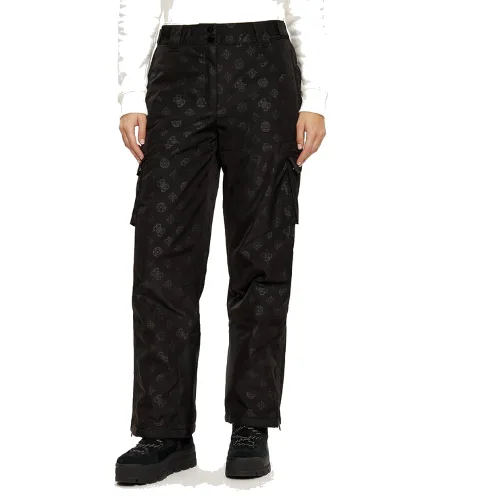 Guess Spodnie narciarskie W4PB60 WH0K0 Czarny Regular Fit