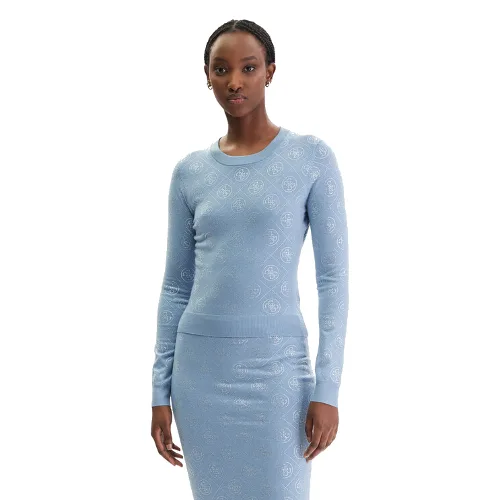 Guess Sweter W6RR66 Z3JD2 Błękitny Regular Fit