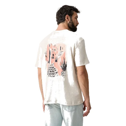 Guess T-shirt swetrowy męski bawełniany
