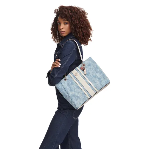 Guess Torebka Noelle II HWDL96 72250 Niebieski jasny