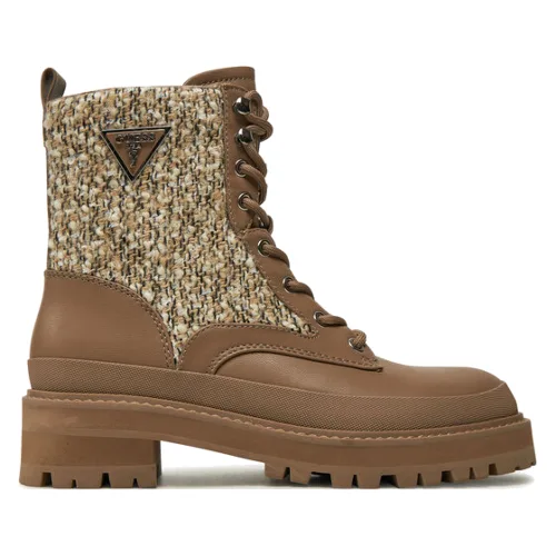 Guess Trapery Badany FLFBDN ELE10 Beżowy