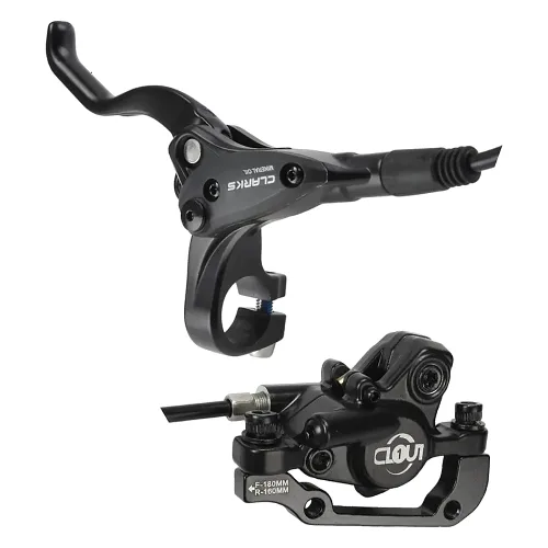 Hamulec tarczowy z przodu, hydrauliczny z tyłu Clarks Cycle Systems