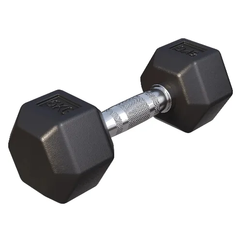 Hantla HEX 6 kg sześciokątna żeliwna gumowana Gorilla Sports
