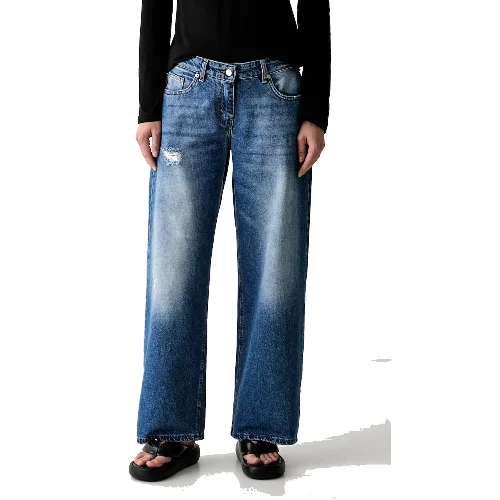 Haveone jeansy straight damskie