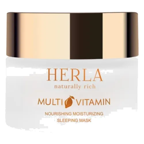 HERLA SLEEPING MASK MULTIWITAMINOWA MASKA ODŻYWCZO-NAWILŻAJĄCA NA NOC Szlafroki i ręczniki 50 ml Damski