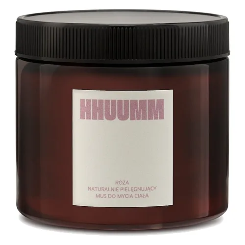 HHUUMM HHUUMM naturalnie pielęgnujący mus do mycia ciała - róża 200ml Pianki pod prysznic