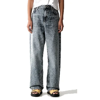 HUGO Blue jeansy relaxed fit damskie Leni_S_B