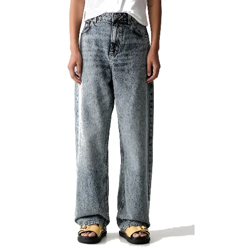 HUGO Blue jeansy relaxed fit damskie Leni_S_B