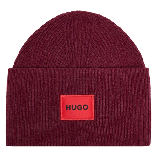 HUGO Czapka Xaff 50496011 Bordowy