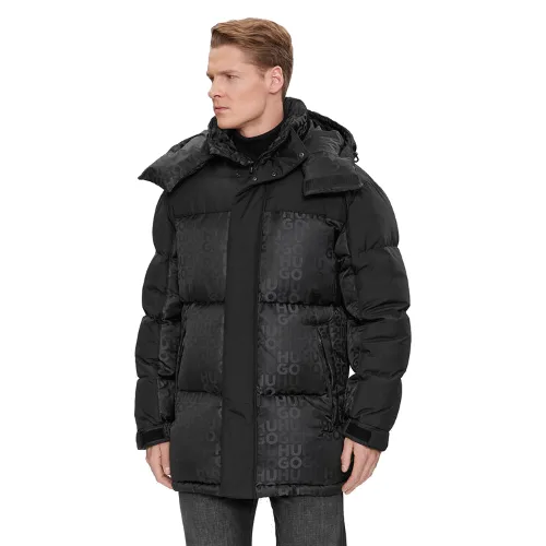 Hugo Kurtka puchowa Melmus2341 50498017 Czarny Regular Fit