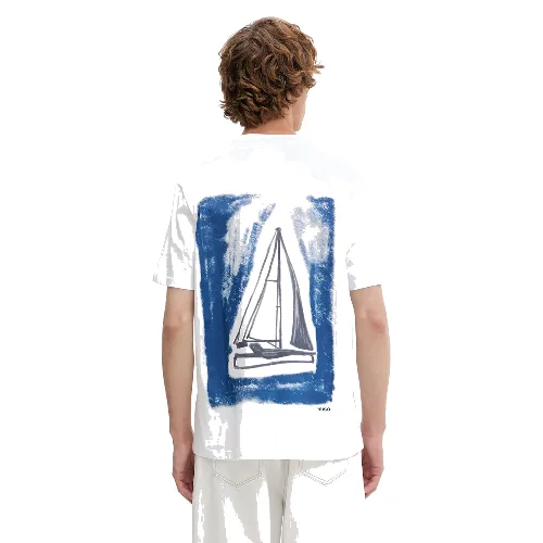 HUGO T-shirt męski bawełniany Disail