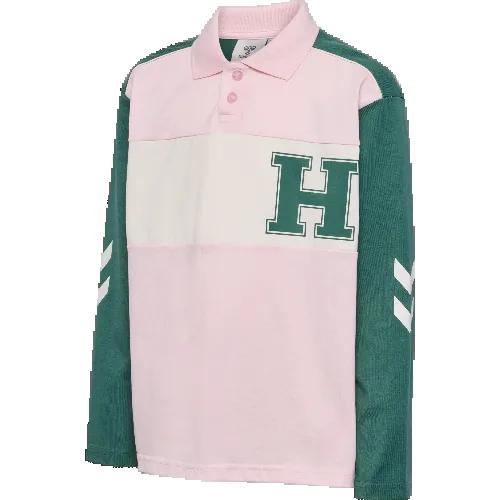 hummel polo z długim rękawem z dżerseju - bawełna organiczna - BALLERINA
