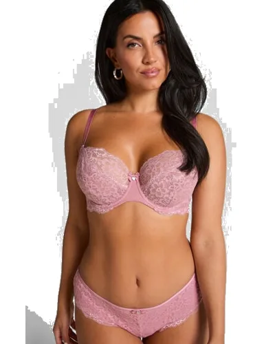 Hunkemöller Biustonosz nieusztywniany z fiszbinami Marine Różowy
