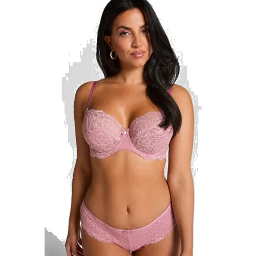 Hunkemöller Biustonosz nieusztywniany z fiszbinami Marine Różowy
