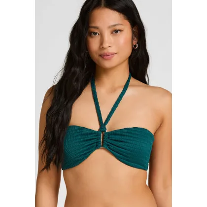 Hunkemöller Góra od Bikini Bandeau St Kitts Zielony