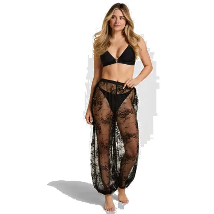 Hunkemöller Koronkowe Spodnie Balonowe Sunset Czarny