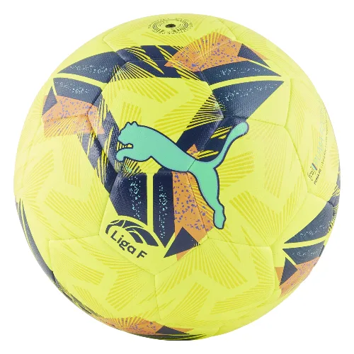 Hybrydowa piłka nożna Orbita Liga F PUMA Fluo Yellow Multicolor