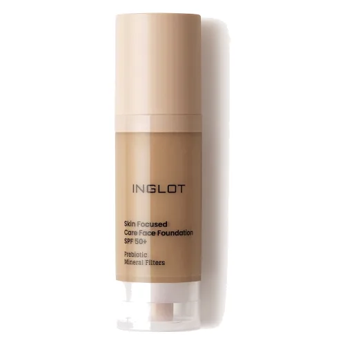 Inglot PIELĘGNACYJNY PODKŁAD DO TWARZY SKIN FOCUSED SPF 50 Podkłady 30 ml 313 - WARM OLIVE