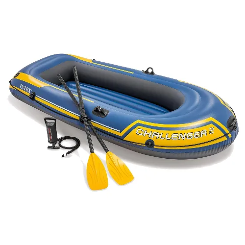 Intex Challenger 2 Boot Set - 236 x 114 x 41 cm - Inclusief peddels en pomp