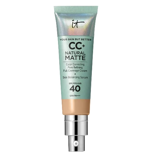 iT Cosmetics Your Skin But Better CC+ Natural Matte matowy krem 32 ml (różne odcienie) - Medium
