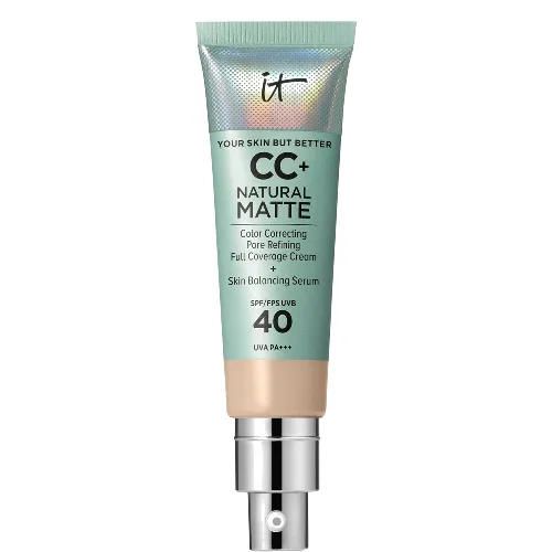 iT Cosmetics Your Skin But Better CC+ Natural Matte matowy krem 32 ml (różne odcienie) - Fair Light