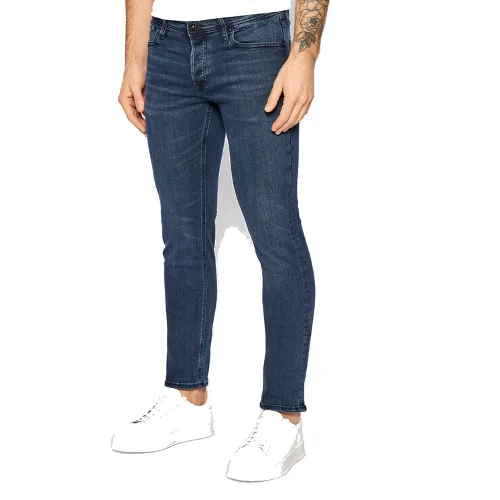 Jack & Jones Jeansy Glenn 12173407 Granatowy Slim Fit