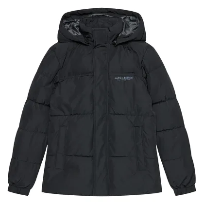 Jack & Jones Junior Kurtka zimowa Bradley 12258534 Czarny Regular Fit