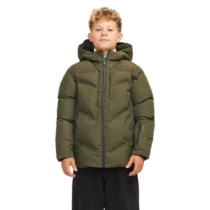 Jack & Jones Junior Kurtka zimowa Slay 12261353 Zielony Regular Fit