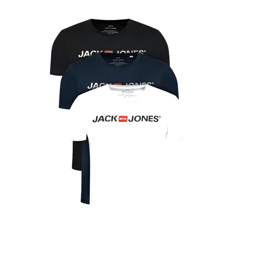 Jack & Jones Komplet t-shirtów Corp Logo 12191330 Kolorowy Slim Fit