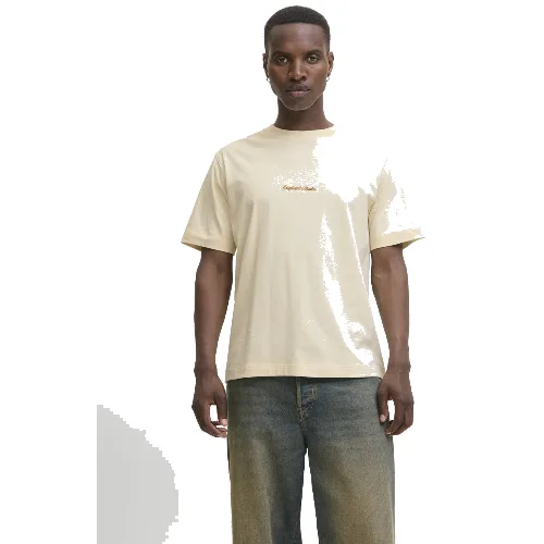 Jack & Jones Koszulka - JORNorrebro Mężczyźni Bawełna beżowy