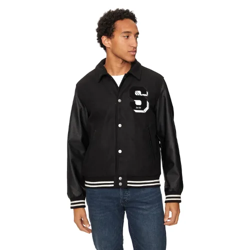 Jack & Jones Kurtka bomber Carter 12260455 Czarny Regular Fit