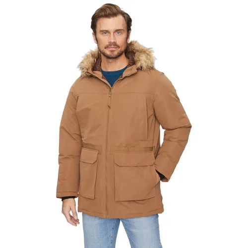 Jack & Jones Kurtka zimowa Wing 12235858 Brązowy Regular Fit