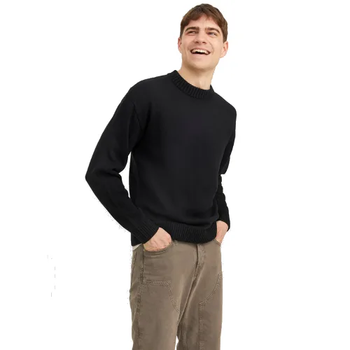 Jack & Jones Sweter 12236774 Czarny Regular Fit