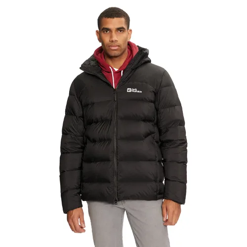 Jack Wolfskin Kurtka puchowa Nebelhorn A61827 Czarny Regular Fit