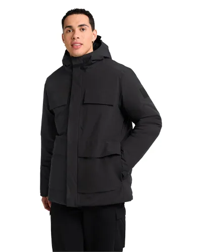 Jack Wolfskin Kurtka zimowa Brandenburger A65047 Czarny Regular Fit