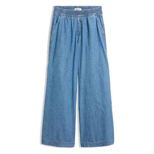 Jeansy wide leg, high waist