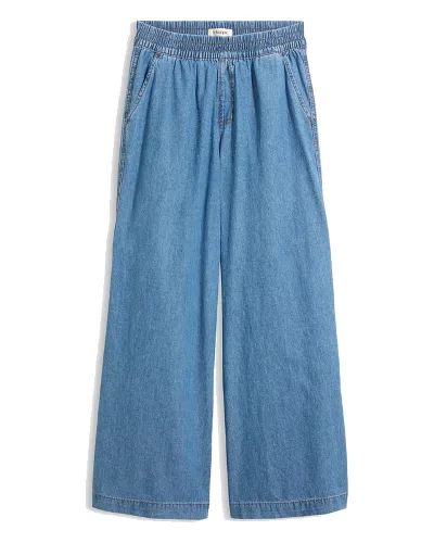 Jeansy wide leg, high waist