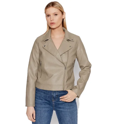 JJXX Kurtka z imitacji skóry Gail 12206262 Szary Regular Fit