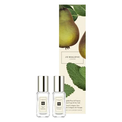Jo Malone London English Pear & Freesia + Wood Sage & Sea Salt Travel Cologne Duo Zestaw zapachowy 1 ct