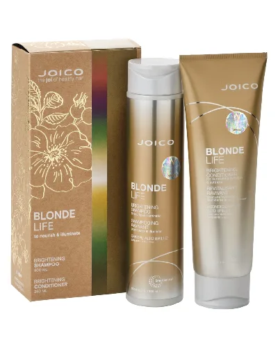 Joico Zestaw: Blonde Life Brightening, Szampon + Odżywka