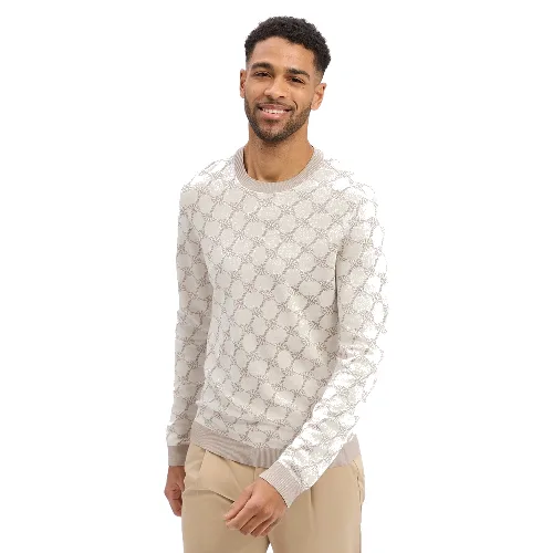 JOOP! sweter z dzianiny - Priamo Mężczyźni Bawełna beżowy, XXL