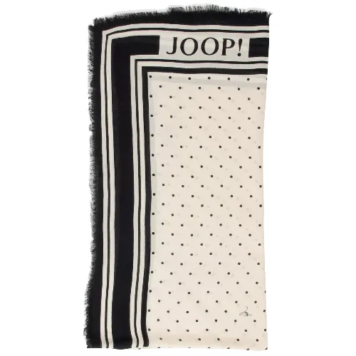 JOOP! Tkanina Adaliz Kobiety wiskoza beżowy|czarny, ONE SIZE