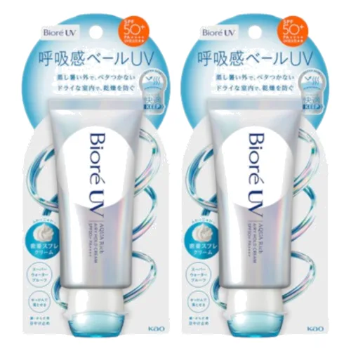 Kao - Biore UV Aqua Rich Airy Hold Cream SPF50+ PA++++ - 70g (2szt.) Set