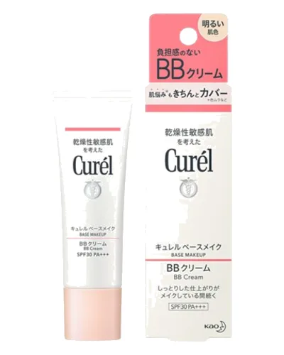 Kao - Curel Base Makeup BB Cream SPF30 PA+++ - 35g - Bright Skin Tone