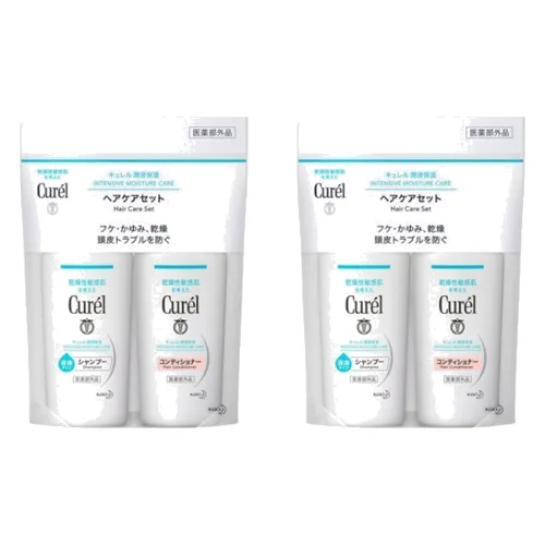Kao - Curel Intensive Moisture Care Hair Care Set - 1set(45ml+45ml) (2ea) Set