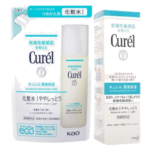 Kao - Curel - Intensive Moisture Care Moisture Lotion I Light & Refill Set